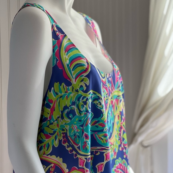 NWT Lilly Pulitzer XL Poppy Dress In ‘Toucan Play’ Print 100% silk w/poly lining - Picture 2 of 16